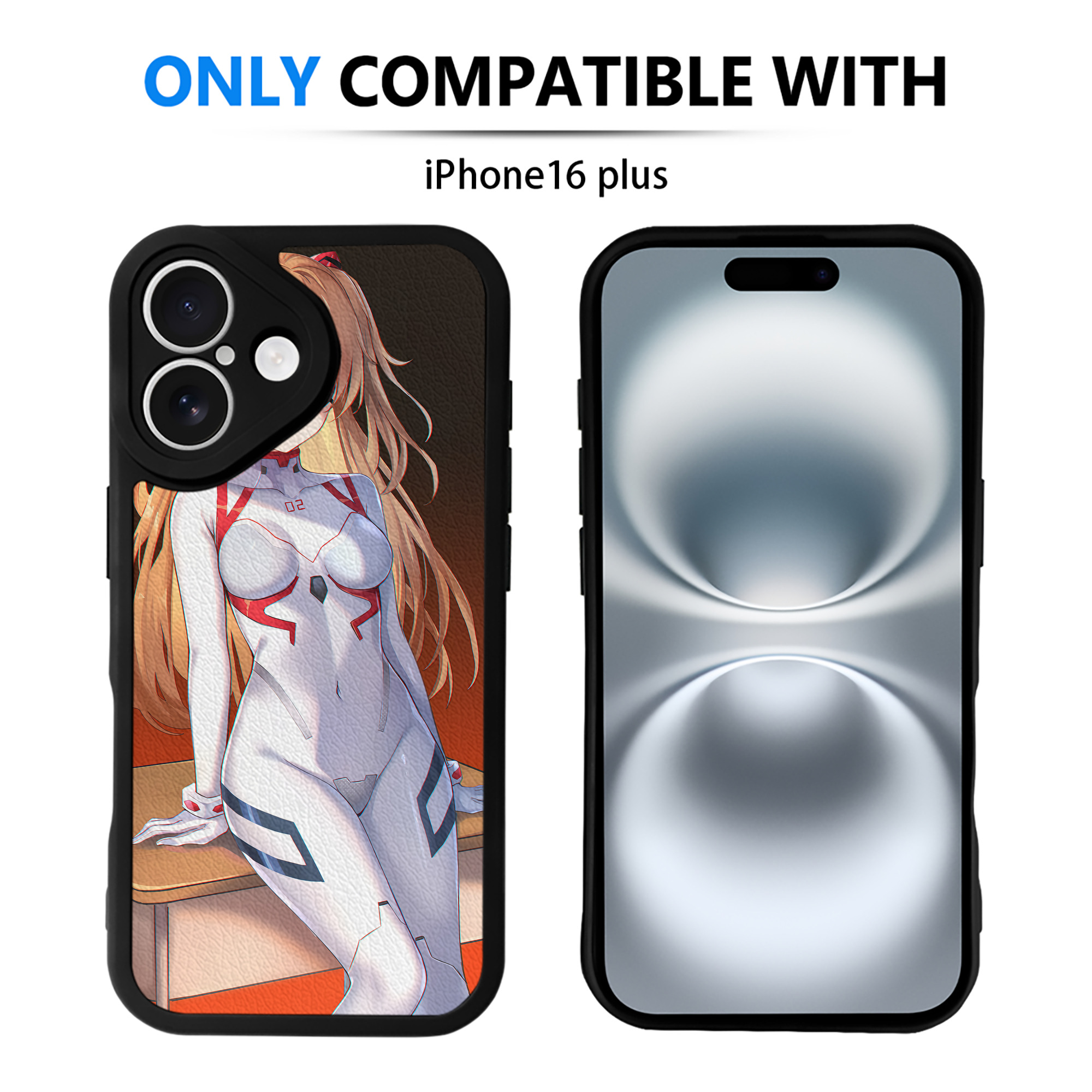 （画像用） EVA 新世紀エヴァンゲリオン 【iPhone 16シリーズ対応】シリコンスマホケース（レザー調） 材質：シリコン